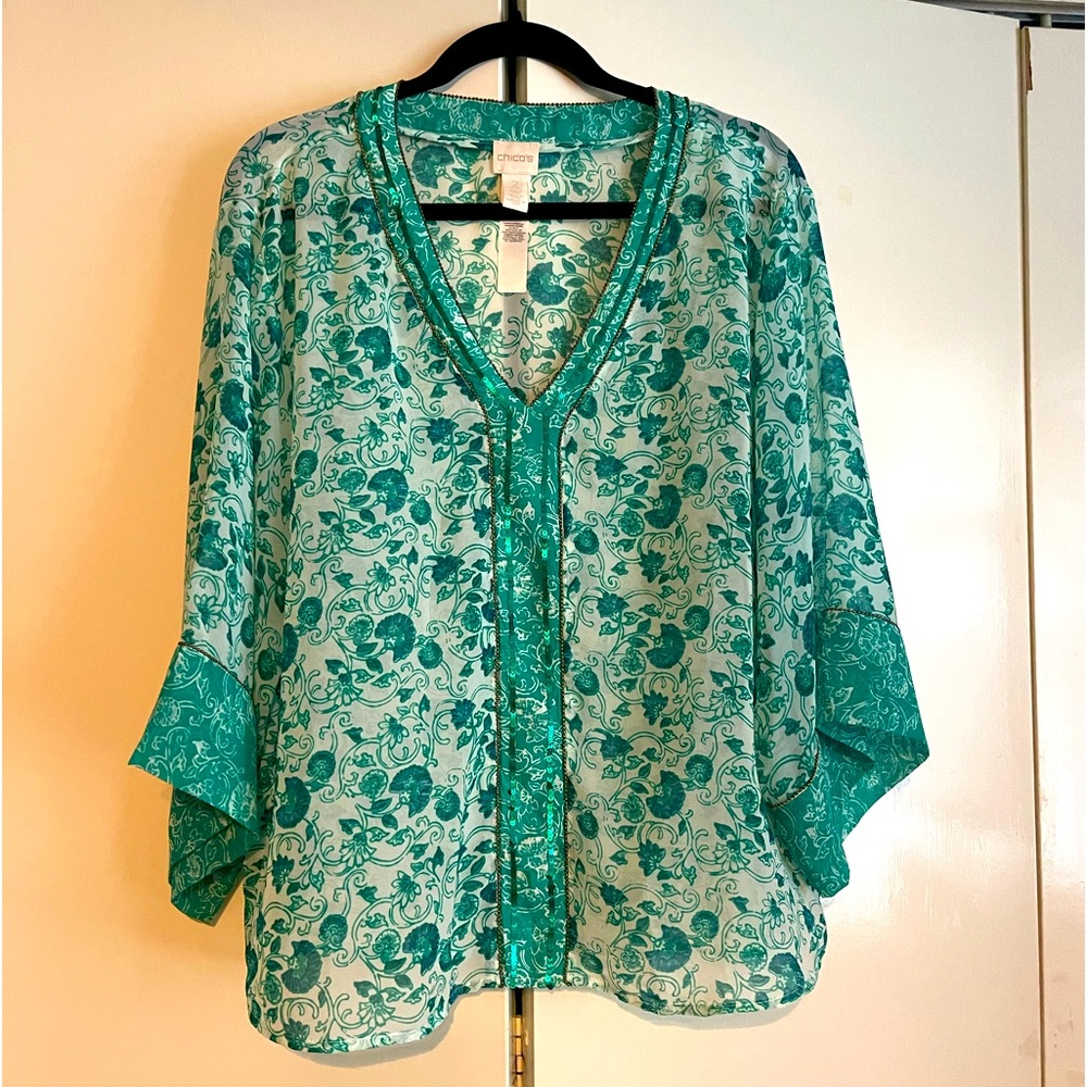 Chico’s blouse size 2 excellent condition